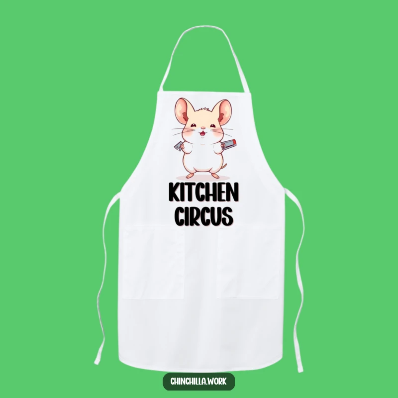 Funny Chinchilla Apron - Juggler Office Wear, Hilarious Funny Gift