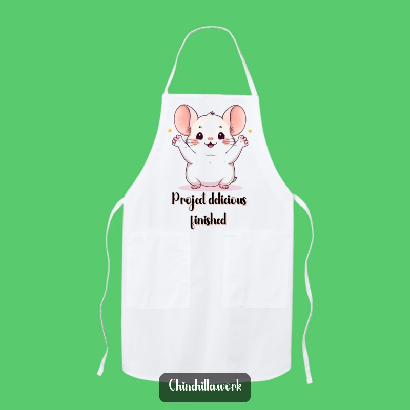 Funny Chinchilla Celebration Apron: Wear Your Success While Cooking Up a Storm