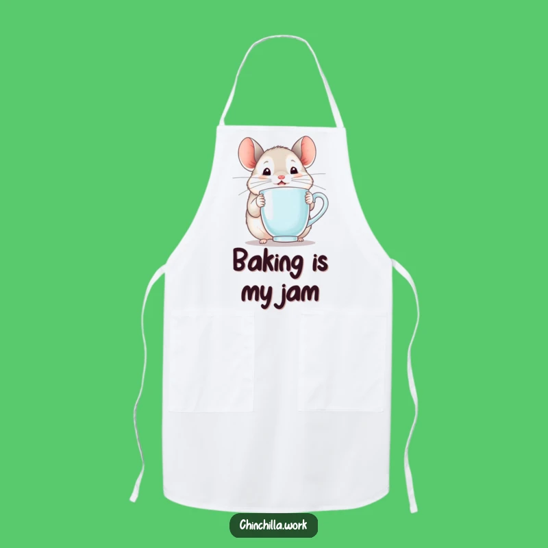 Funny Chinchilla Kitchen Apron - Delightful Cooking Companion