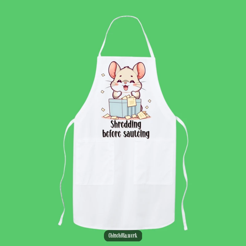 Funny Kawaii Chinchilla Chef Apron: Cook Up Laughs with This Funny Gift!