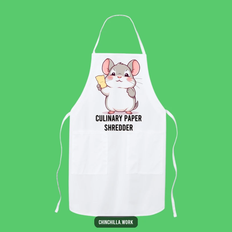 Funny Office Chinchilla Triumph Apron - Celebrate Success Gift