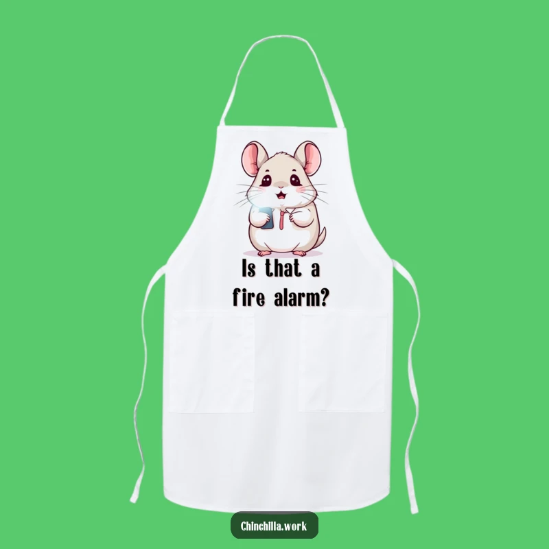 Funny Kawaii Office Chinchilla Apron: Cooking Surprise, Cute & Practical Funny Gift