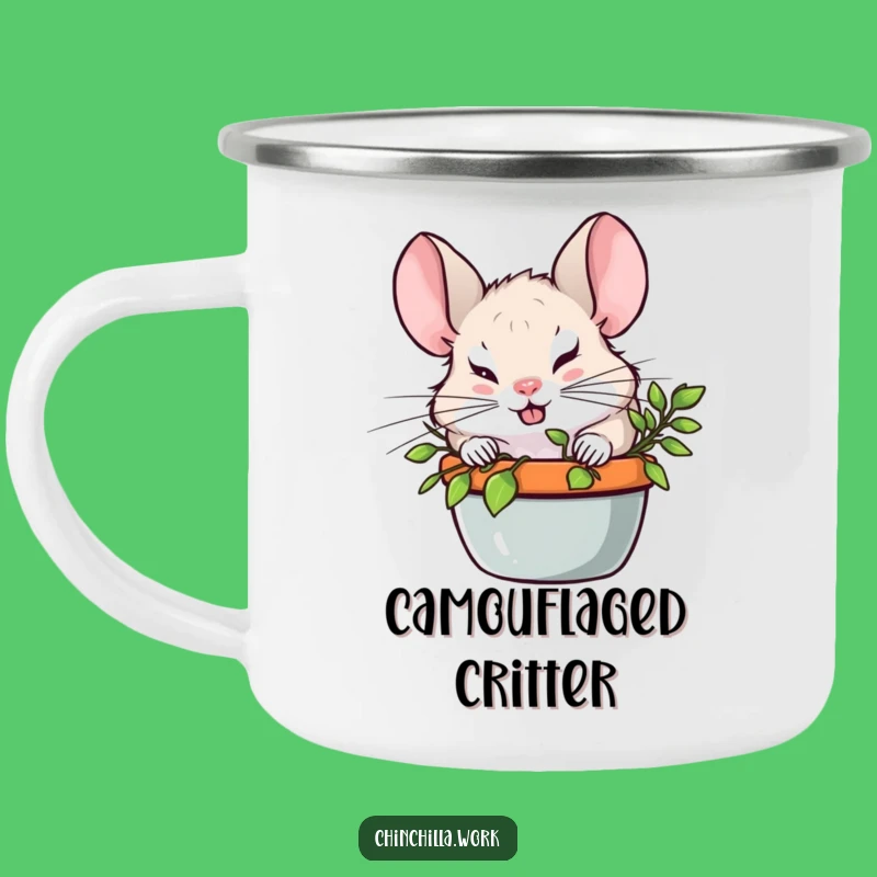 Funny Chinchilla Campfire Sneak Mug: Hilarious Mischief for Outdoor Adventures