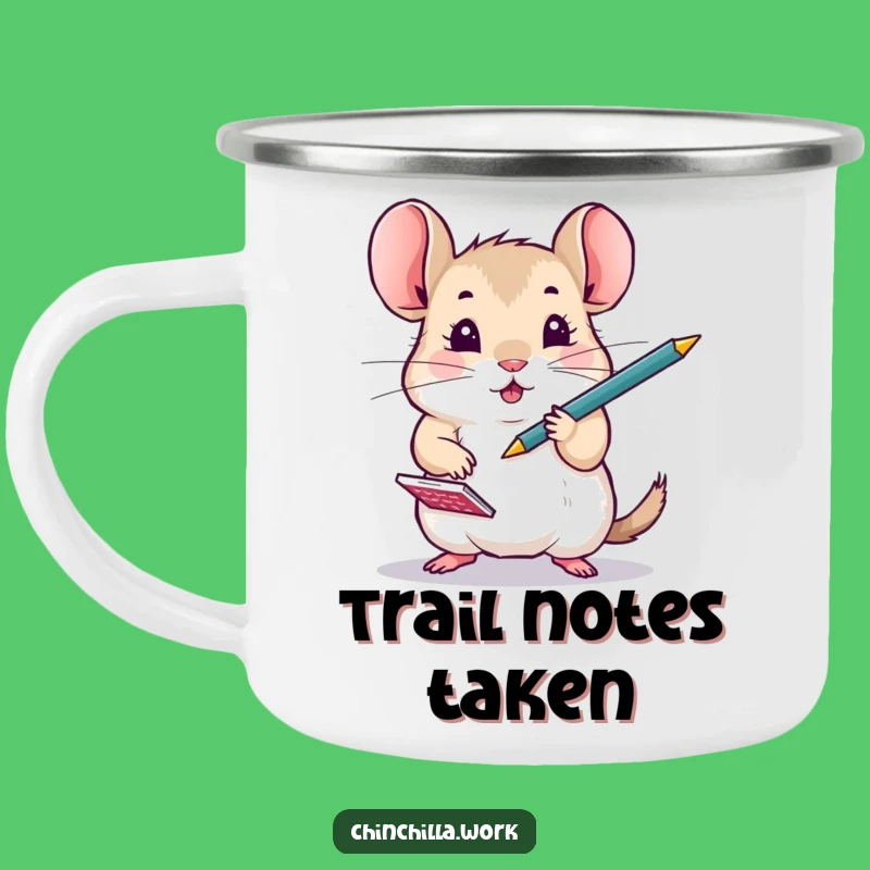 Funny Busy Chinchilla Trail Mug: Hilarious Rodent Multitasking for Outdoor Adventures