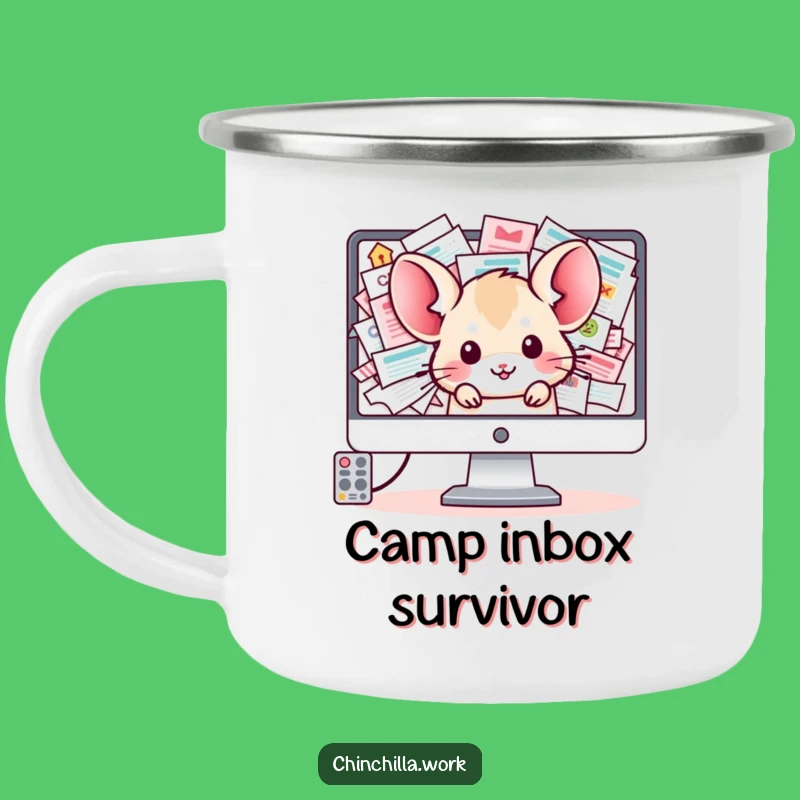 Funny Chinchilla Camping Mug: Office Humor On-the-Go, Perfect Gift