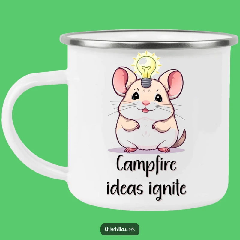 Funny Chinchilla Lightbulb Camping Mug: Ideas Around the Campfire