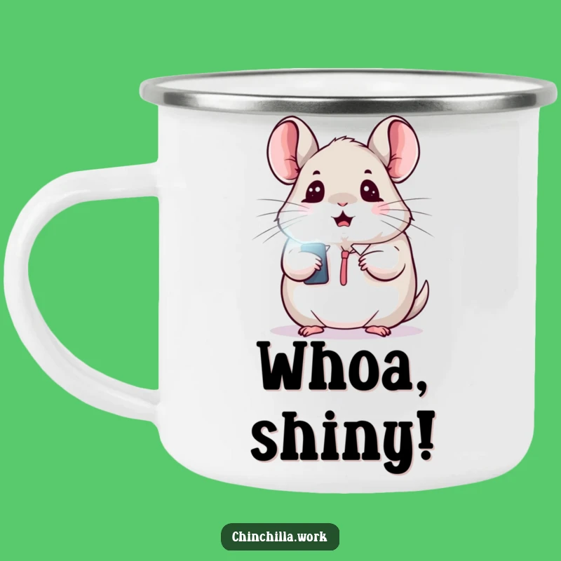Funny Kawaii Office Chinchilla Camping Mug: Outdoor Surprise, Durable & Humorous Gift