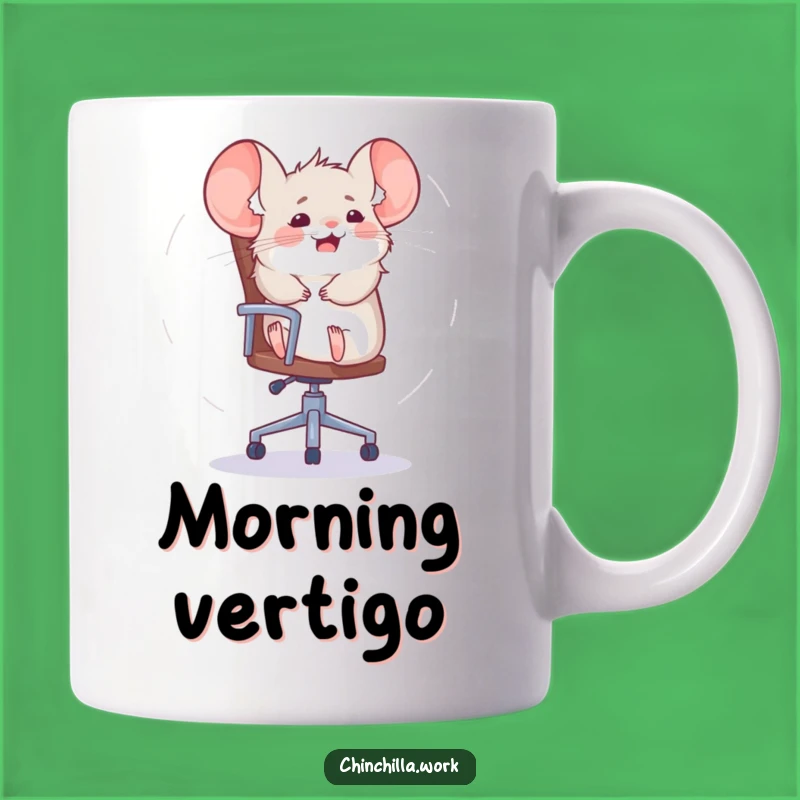 Funny Chinchilla Office Chair Spin Mug: Hilarious Break Time Fun Gift