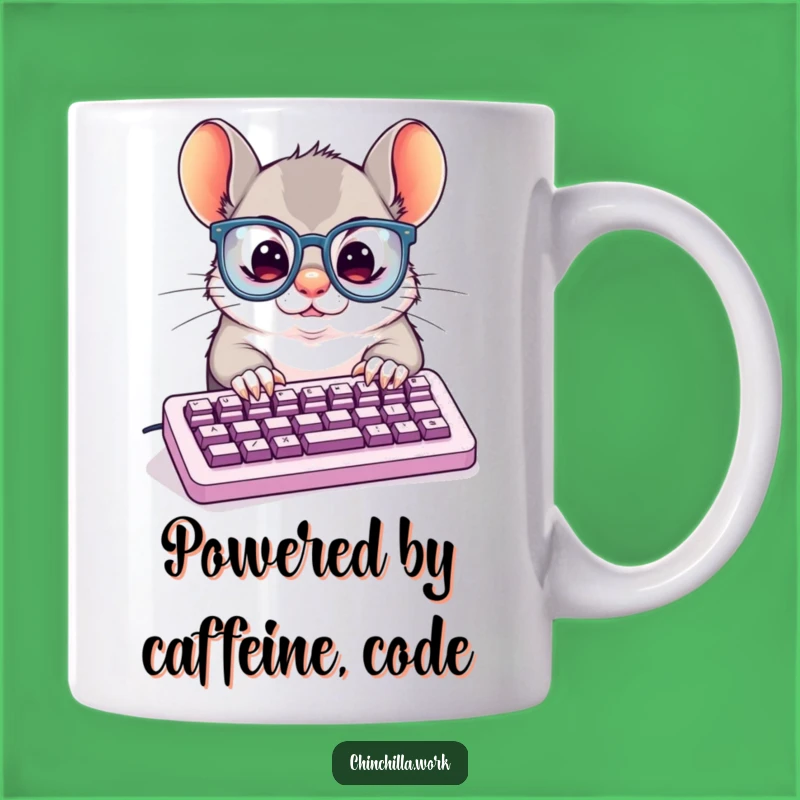 Funny Mug: Chinchilla Typing Pro, Hilarious Gift for Busy Workers