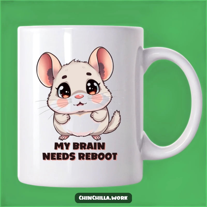 Funny Surprised Chinchilla Mug - Hilarious Gift For Office Humor Lovers