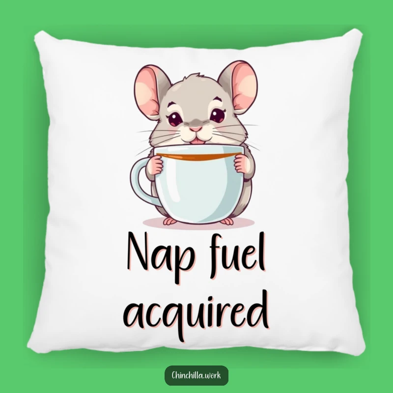 Cozy Funny Chinchilla Pillow: Adorable Comfort for Chinchilla and Coffee Lovers