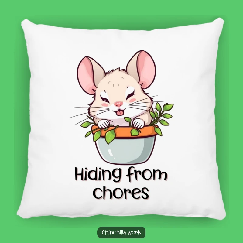 Funny Chinchilla Hide and Seek Pillow: Hilarious Mischief Cushion for Cozy Fun
