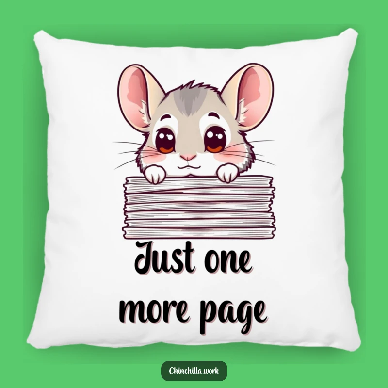 Funny Chinchilla Document Peek Pillow: Cute and Comfy Accent for a Humorous Touch