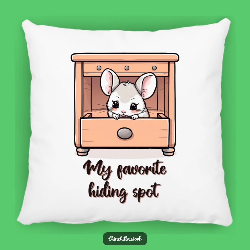 Funny Chinchilla Drawer Pillow: Hiding Rodent Cushion for Cozy, Playful Comfort