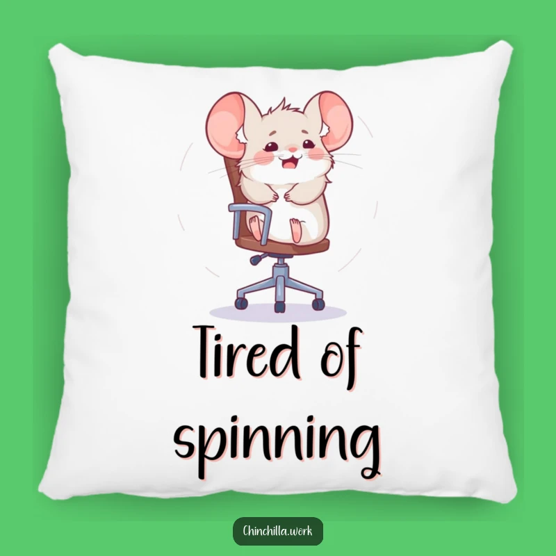 Funny Chinchilla Office Chair Pillow: Cozy Comfort with Hilarious Rodent Action