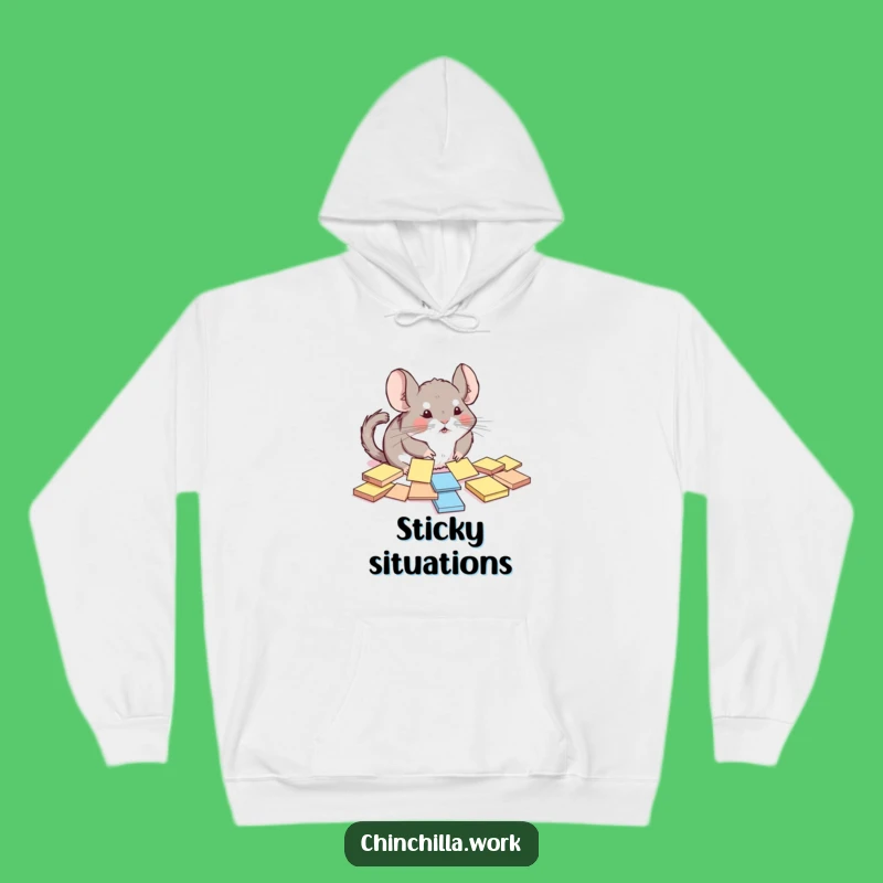 Funny Chinchilla Hoodie: Cozy Up with This Sticky Note Organizer