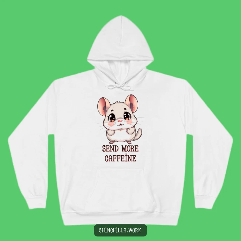 Funny Chinchilla Shocked Hoodie - Cozy & Hilarious Reaction Wear