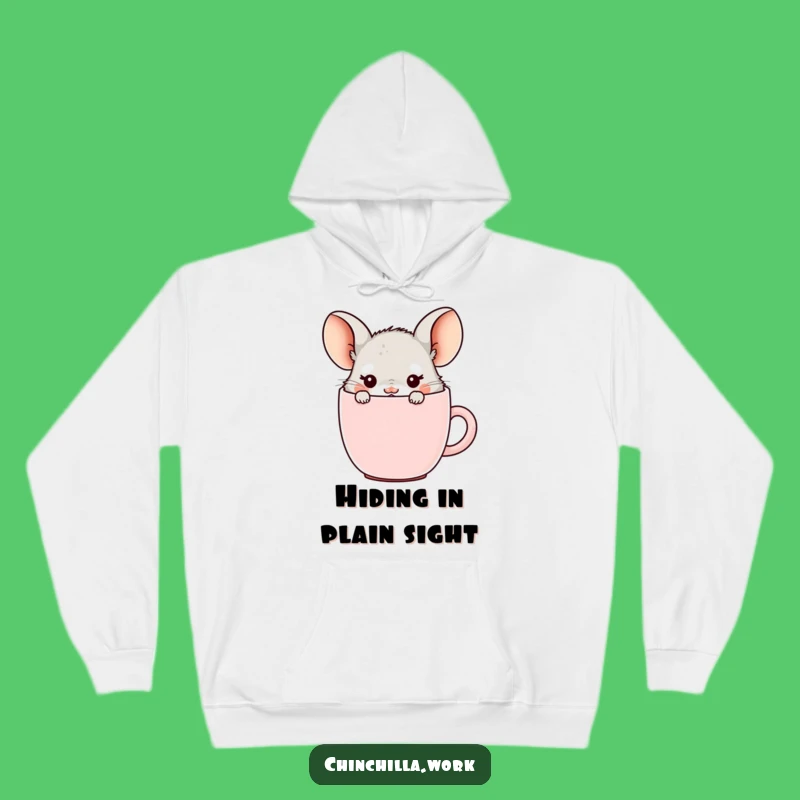 Funny Cozy Office Chinchilla Mug Hoodie - Morning Escape Gift