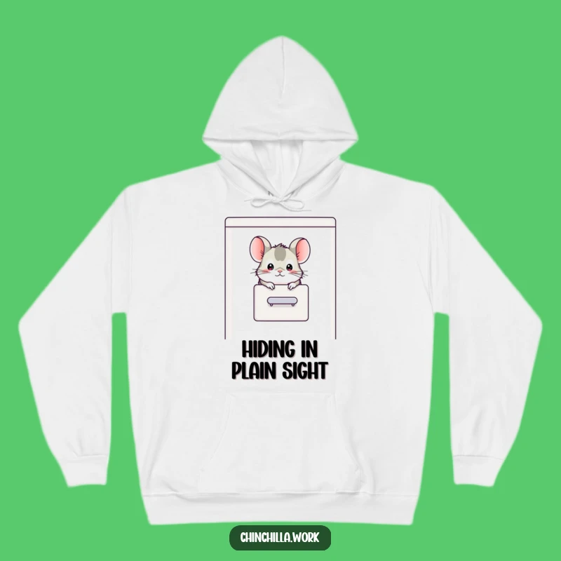 Funny Chinchilla Filing Cabinet Hoodie - Cozy Office Hideaway Gift