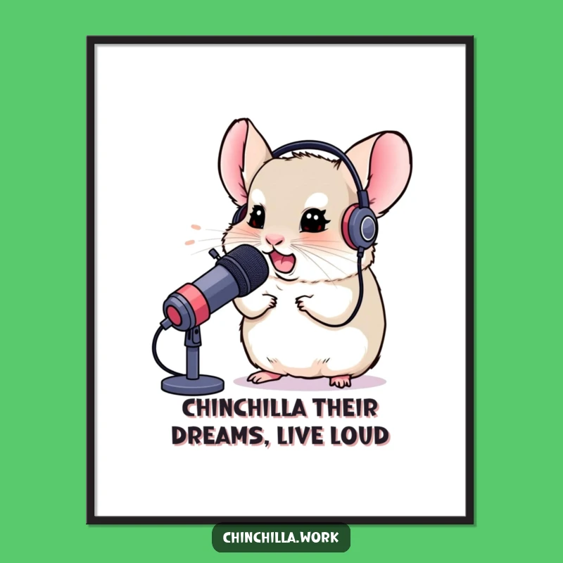 Free Printable Chinchilla Gamer Wall Art: Funny Chinchilla Downloadable Art