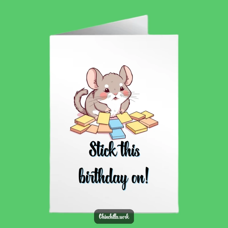 Free Printable Birthday Card: Chaotic Chinchilla Notes, Hilarious Downloadable Gift
