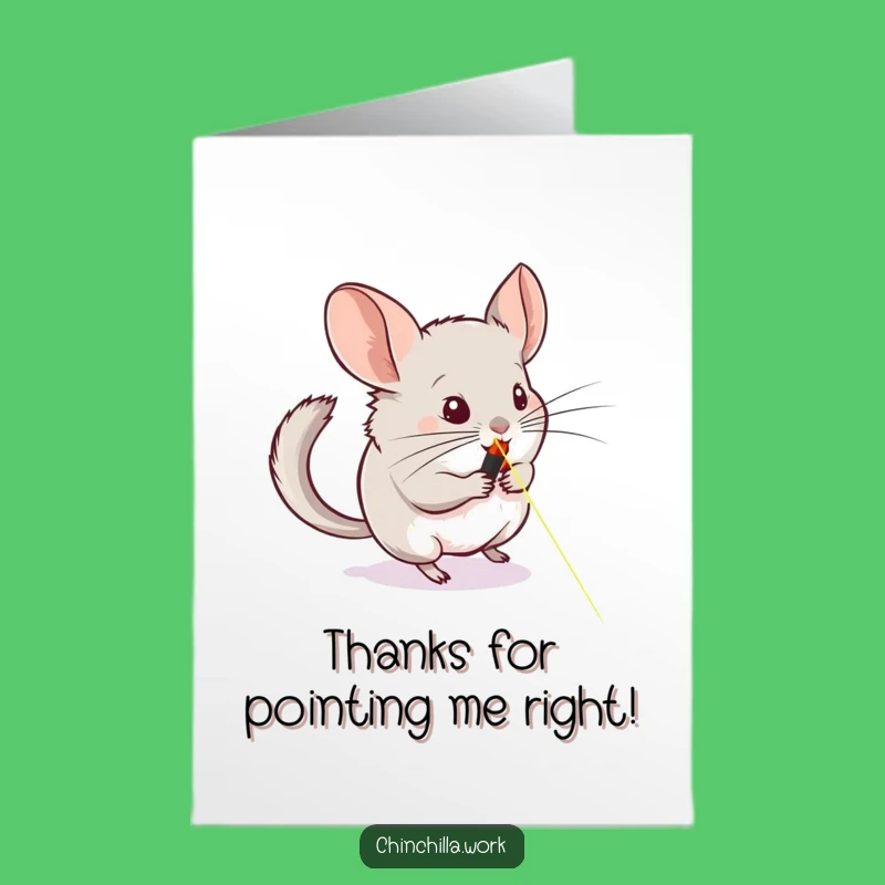 Free Printable Chinchilla Thank You Card: Laser Fanatic Downloadable Gift