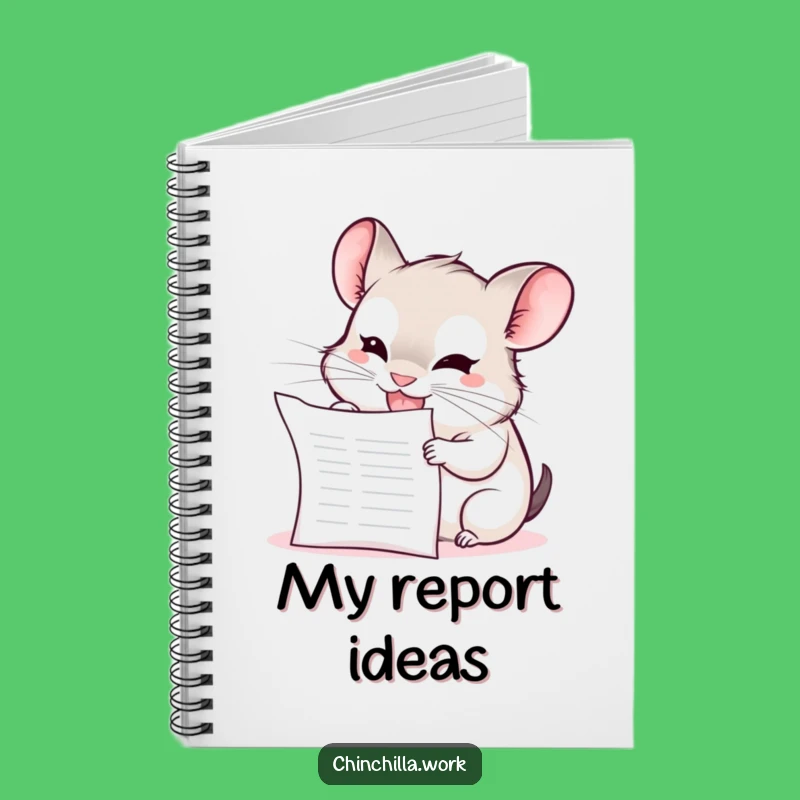 Funny Chinchilla Notebook: Mischievous Office Plan, Perfect Productivity Gift
