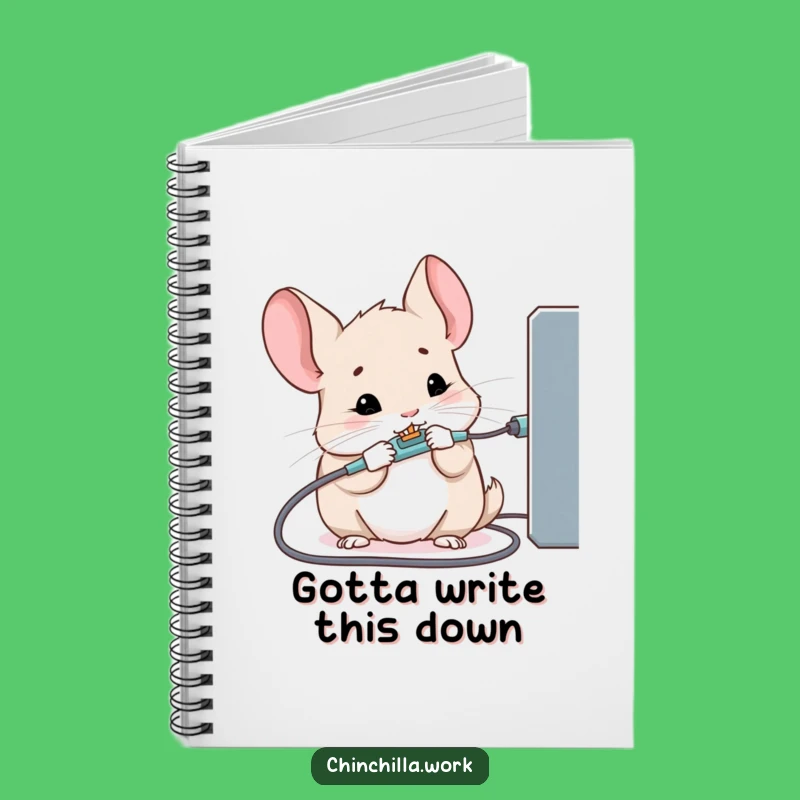 Funny Kawaii Office Chinchilla Notebook: Cable Notes, Organized Chaos, Hilarious Gift