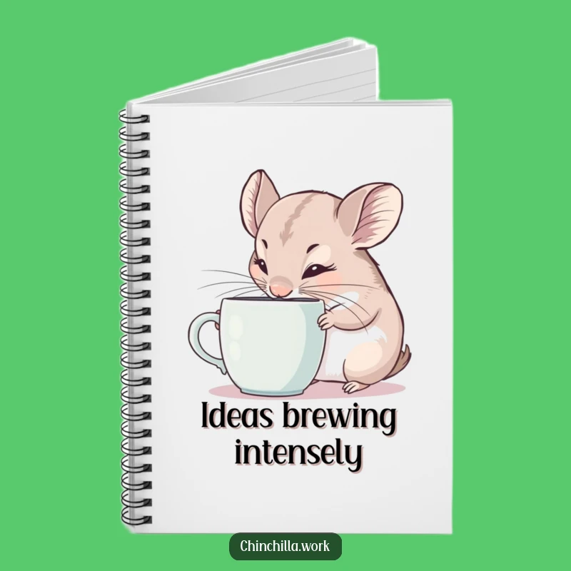 Funny Notebook: Chinchilla Coffee Notes, Comical Gift for Drink Enthusiasts