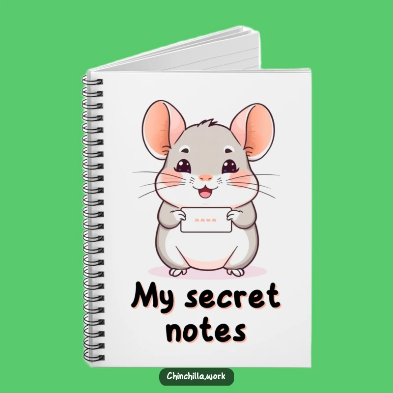 Funny Chinchilla Message Notebook - Hilarious Note Taker’s Cheerful Journal Gift