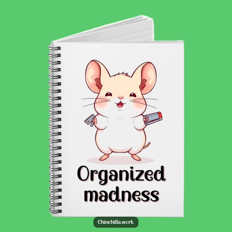 Funny Chinchilla Notebook - Juggler Office Journal, Perfect Funny Gift
