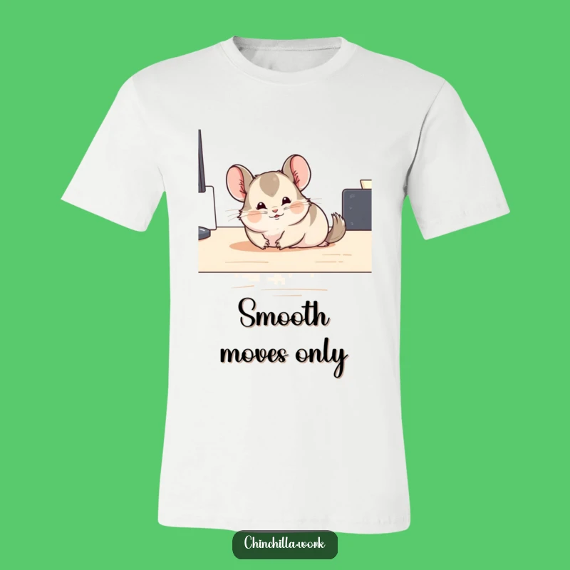 Funny Sliding Chinchilla T-Shirt: Comical Pet Apparel for Unexpected Giggles