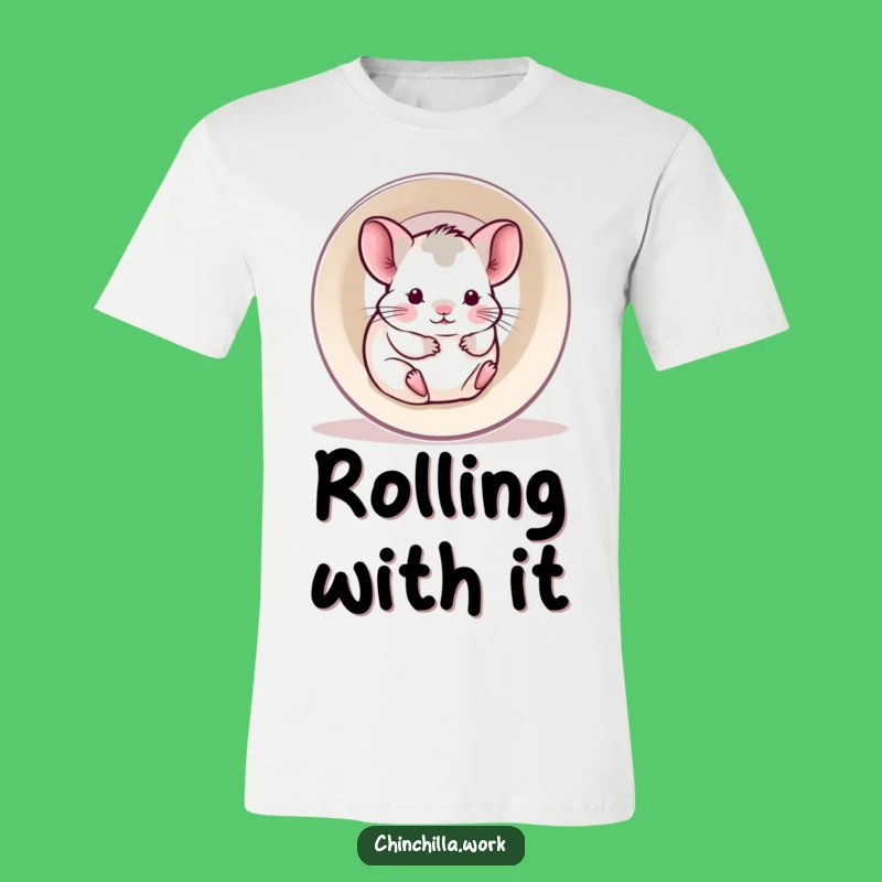 Funny Kawaii Office Chinchilla T-Shirt: Pure Joy, Hilarious Office Fun Gift