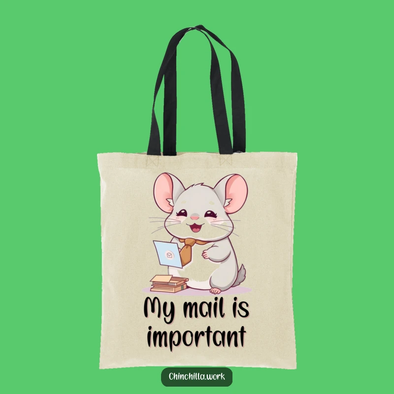 Funny Chinchilla Mail Sorter Tote Bag - Stylish Organizer Gift