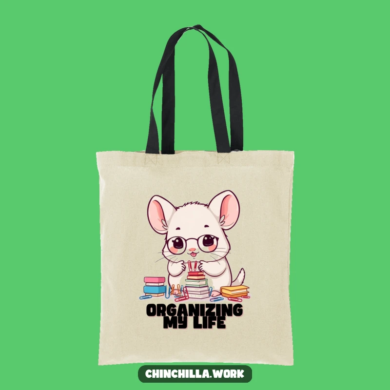 Funny Office Chinchilla Tote Bag: Carry Your Precision Tools